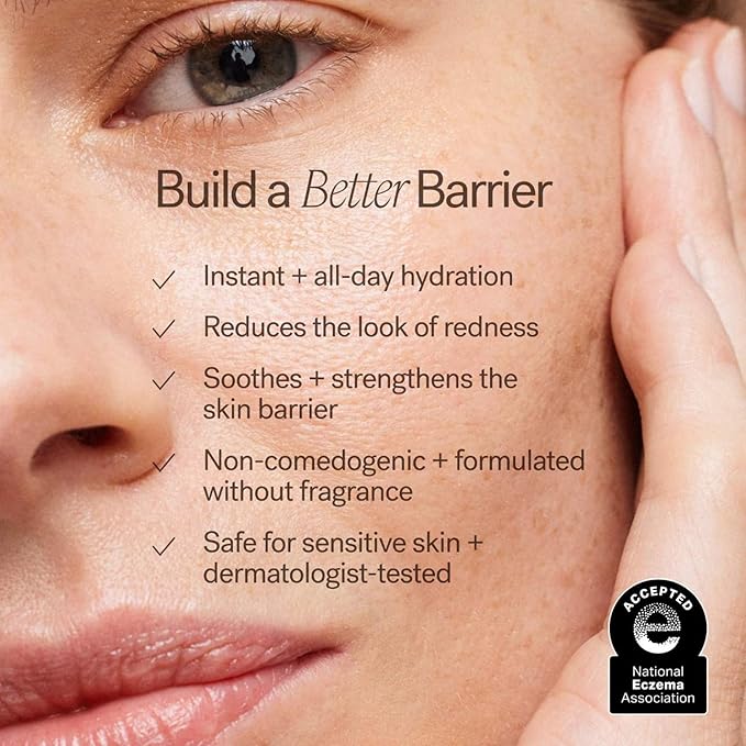 ILIA - Barrier Build Skin Protectant Cream | Hydrate, Comfort, Strengthen with Colloidal Oatmeal, Ceramide Complex + Algae Hydragel | Vegan, Non-Toxic, Cruelty-Free (50 mL)