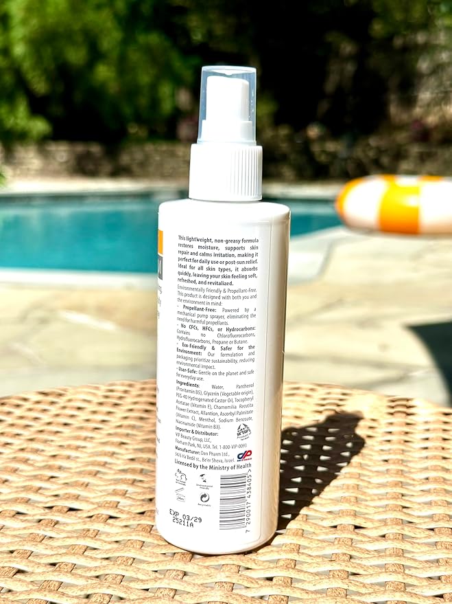 PantheDerm After-Sun Recovery Spray – Dermatologist-Developed, 7% Panthenol + Chamomile & Allantoin – Non-Greasy, Fast-Absorbing Hydration for Sunburned & Sensitive Skin, Post-Laser, Tattoo 6.76Fl.Oz