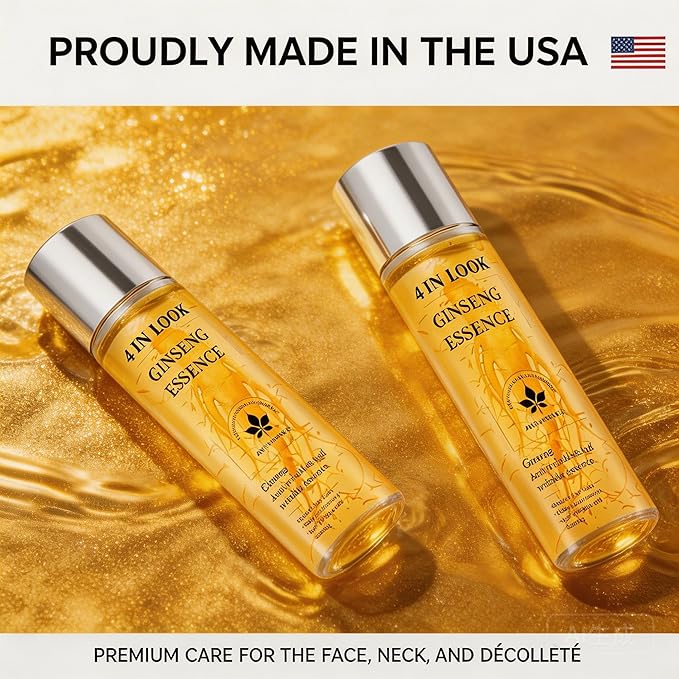 ginseng Essence Water for Face, Hydrating & Anti-Aging Facial Toner with Niacinamide, Hyaluronic Acid & Ergothioneine, Moisturizing, Firming & Smoothing Skin Care for Women & Men