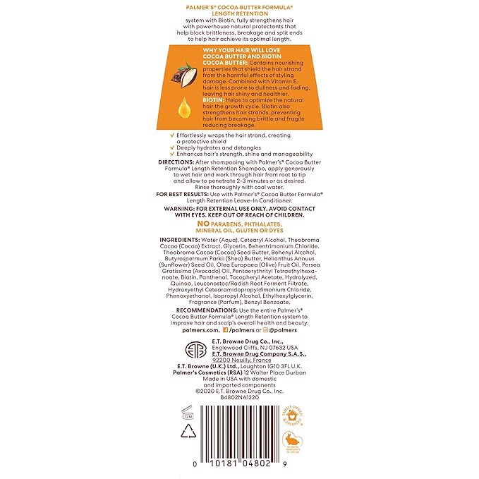 Palmer's Cocoa Butter & Biotin Length Retention Conditioner, 13.5 Ounce