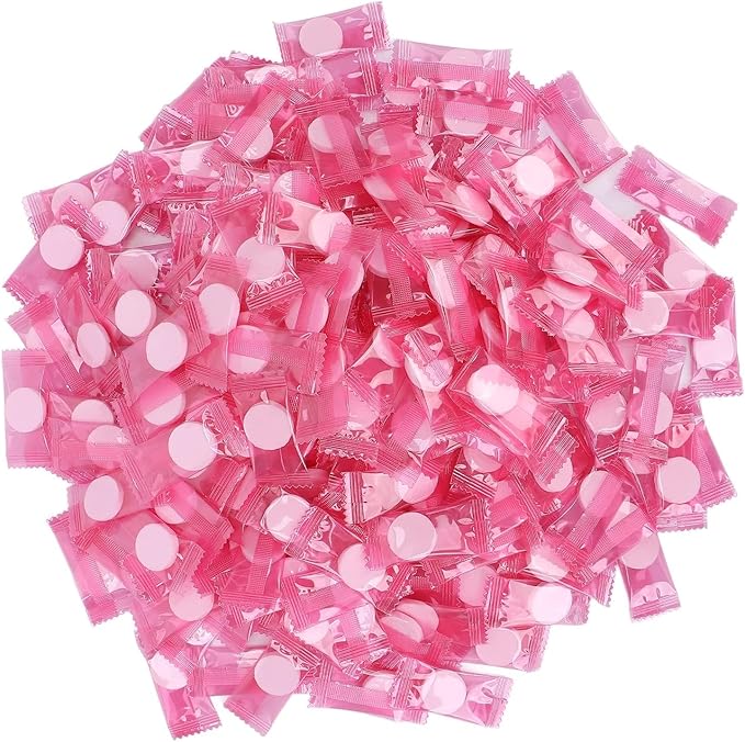 JEOZBM 500Pcs Compressed Facial Mask Sheet, Individual Package Silk Cosmetic Face Mask, Disposable Facial Paper for Essential Oils Toner Lotion