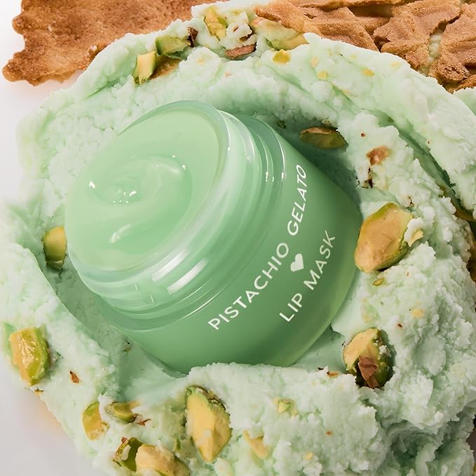 ColourPop Fresh Kiss Lip Mask - Leave-On Lip Moisturizer & Overnight Treatment - Replenishes Dry Lips with Shea Butter & Vitamin E - Pistachio Gelato (0.28 oz)