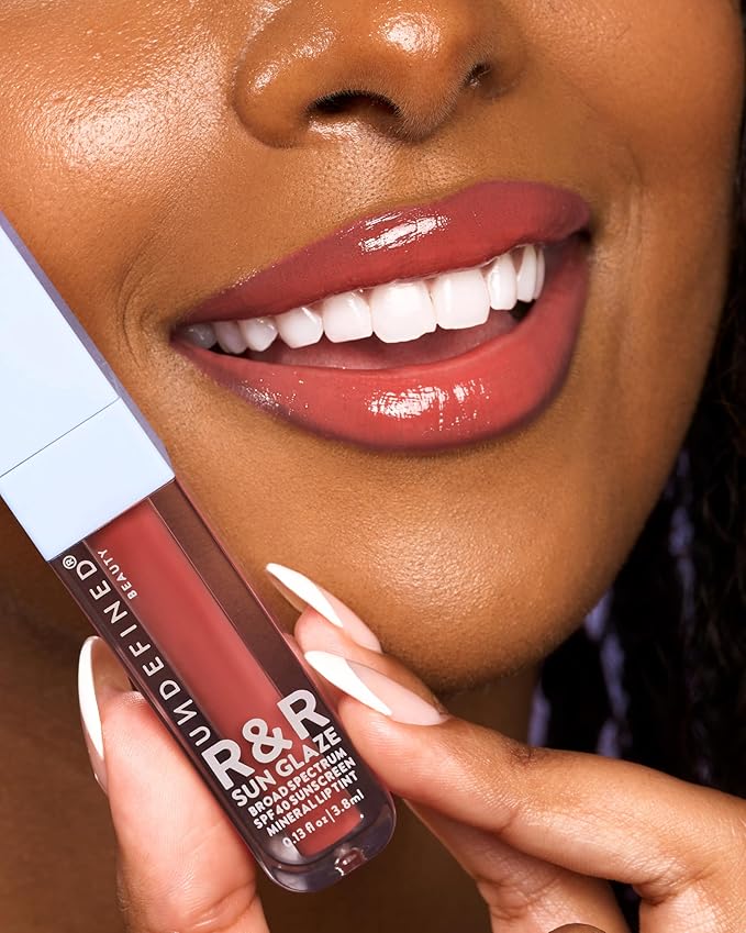 Undefined R&R Sun Glaze SPF 40 Mineral Lip Oil Tint Sunscreen (Nude)
