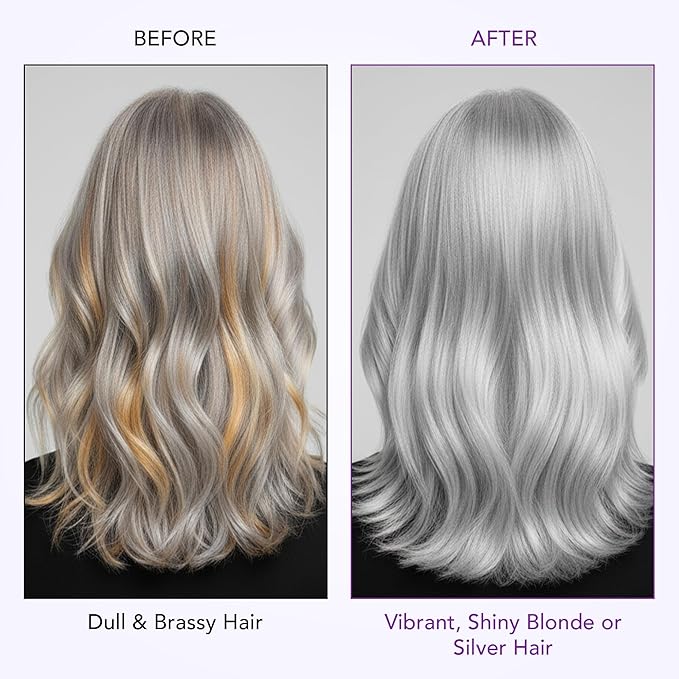 Botanic Hearth Purple Shampoo And Conditioner Set | For All Shades Of Blonde, Silver And Gray Hair | Enhances Highlights | Sulfate Free, Paraben Free, 16 Fl Oz Each