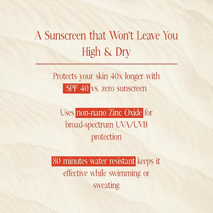 SPF 40 Sunscreen — Captain’s Classic Mineral Sunscreen for Babies, Broad Spectrum Protection Sunblock w/Organic Ingredients, Zero White Cast, 80 Min. Water Resistance (3.4 Fl. Oz.)