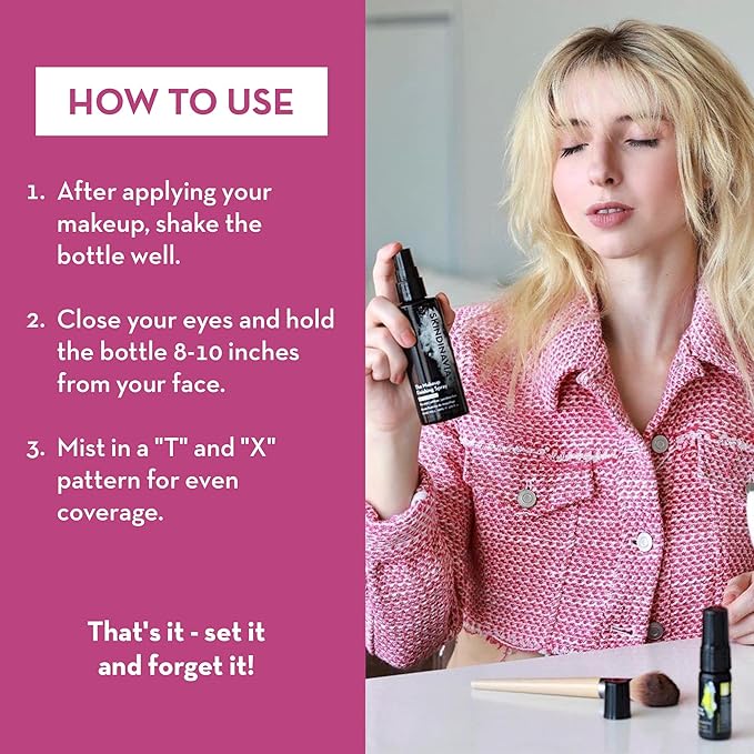 Skindinavia The Makeup Finishing Spray, Bridal Makeup Cooling Setting Spray, All-Day Wear, Long-Lasting Up to 16+ Hours, Heat-Resistant & Waterproof, Wedding Day, Bridal Shower Gift, 8.0 Oz