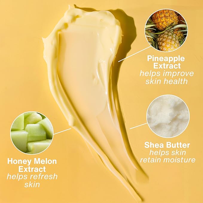 Hempz Body Lotion - Sweet Pineapple & Honey Melon Daily Moisturizing Cream, Shea Butter, Aloe, Orange Extract Body Moisturizer - Skin Care Products, Hemp Seed Oil - 17 fl oz, 2-Pack Bundle…