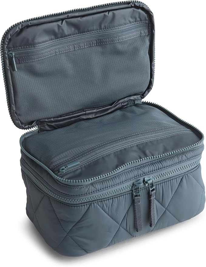 Vera Bradley Women's Featherweight Brush Up Cosmetic Case, Moonless Night, One Size