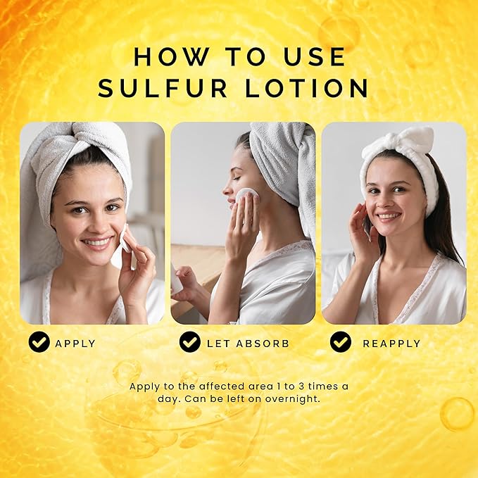 Pili Sulfur Lotion – Helps Control Oily Skin & Reduce Shine – Lightweight Face & Body Skincare – Fast-Absorbing & Non-Greasy Formula – 4.2 fl. oz.