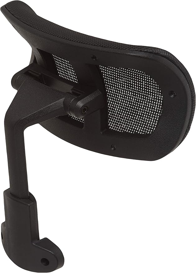 Lorell Mesh High-Back Office Headrest, Black, for use Hi-Back Mesh Chairs, 1 Count