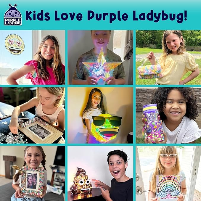 PURPLE LADYBUG DIY Lip Balm Making Kit - Easter Gifts for Kids Idea for 8-12 Tweens & Teens, Birthday Gifts for 9 10 Year Old Girls - Fun 10 Year Old Girl Gifts, Make Your Own Lip Balm with 3 Flavors