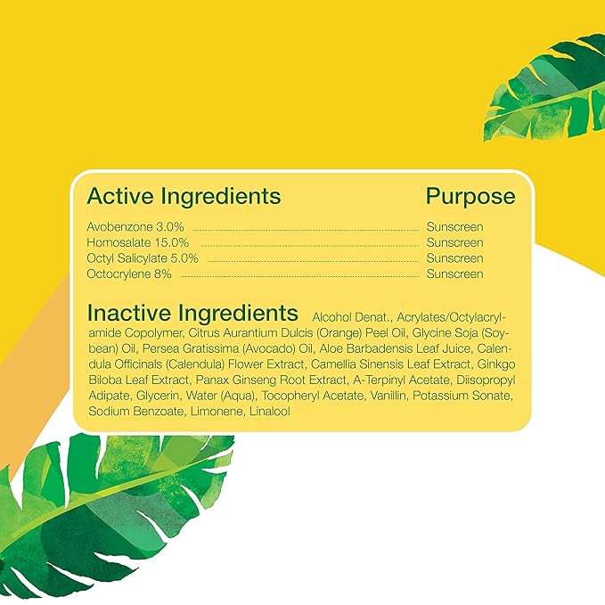 Alba Botanica Kids Sunscreen Spray for Face and Body, Tropical Fruit, Broad Spectrum SPF 50, Water Resistant, 5 fl. oz. Bottle (Pack of 2)