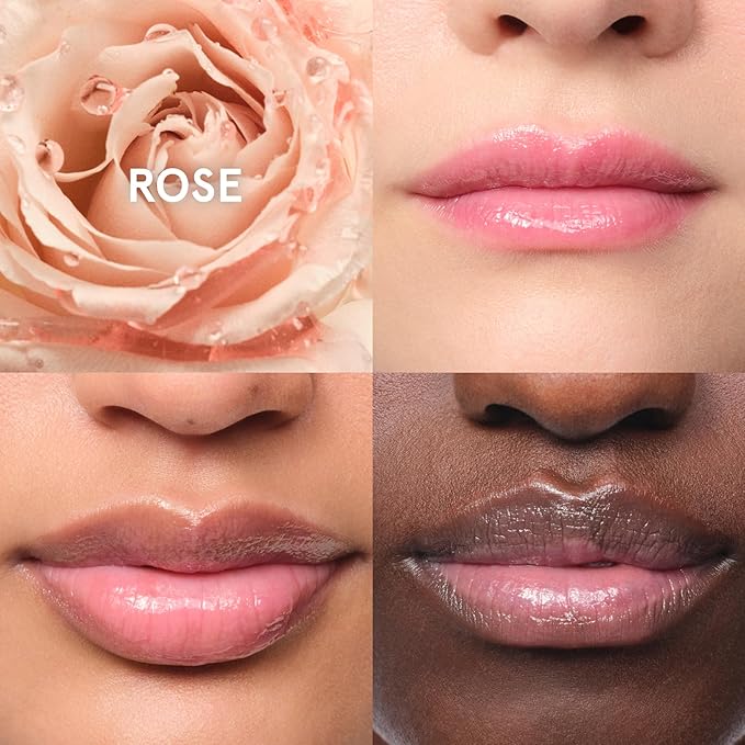 Glossier Balm Dotcom Hydrating Tinted Lip Balm - Universal Salve, Up to 12Hr Moisture for Dry Lips, Cuticles & Skin - Lanolin, Beeswax & Castor Oil - Rose, Pink Tint, 15ml