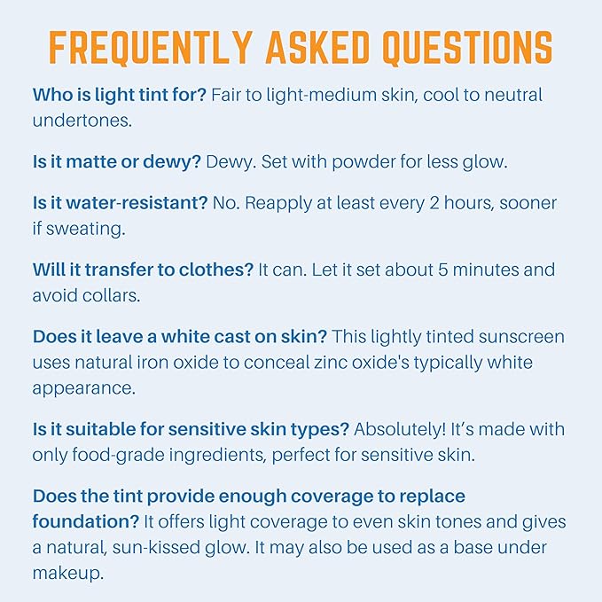 Waxhead Tinted Sunscreen for Face SPF 31, Mineral Formula with 25% Non-Nano Zinc Oxide, Unscented, Non-Comedogenic Tint Moisturizer & Makeup Primer for Daily Wear (Light Tint 4 oz)