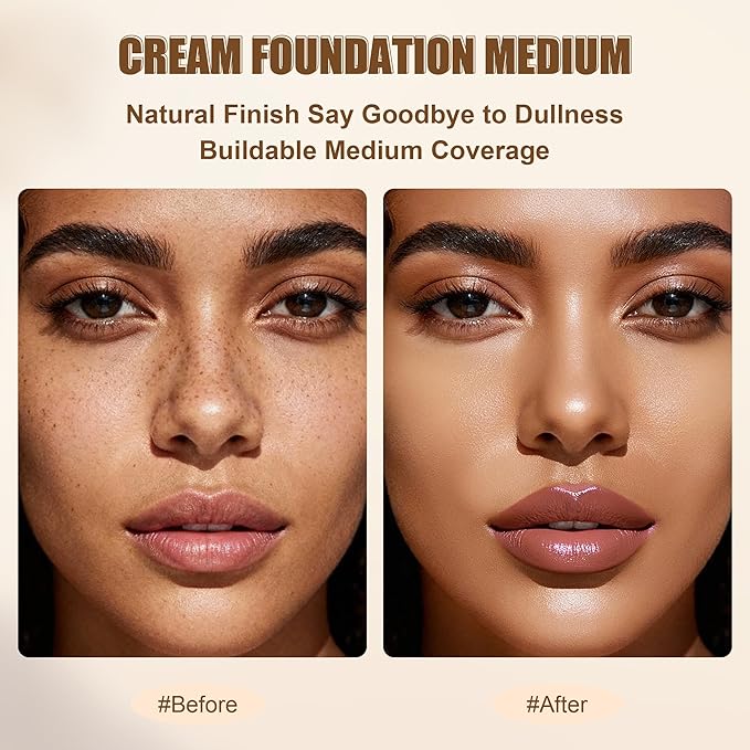 Tinted Foundation Stick, Balm to Cream Foundation with Light to Medium Coverage, Infused with Hydrating Ingredients, Medium 03, 0.25 oz