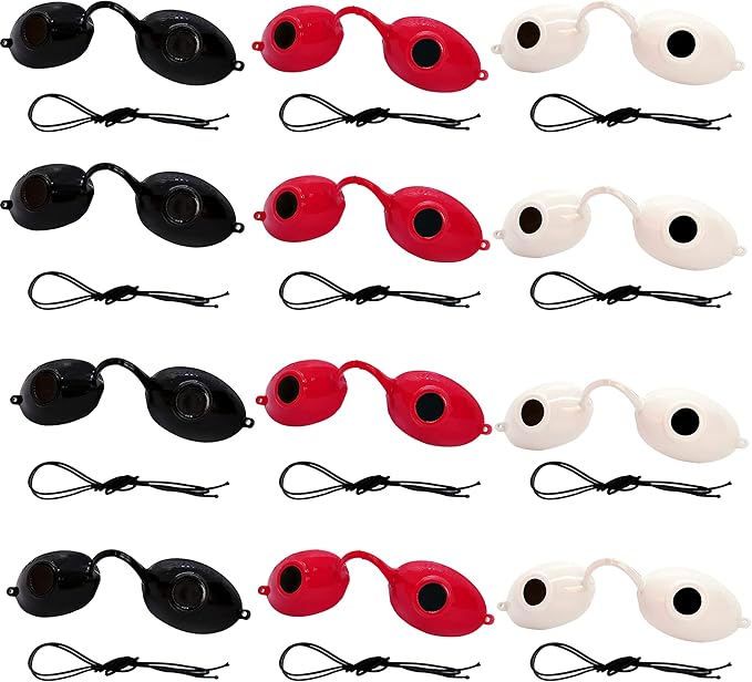 Super Sunnies UV Eye Protection FDA Compliant Eyeshields, Tanning Bed Goggles, Red Light Therapy Glasses w/Strap