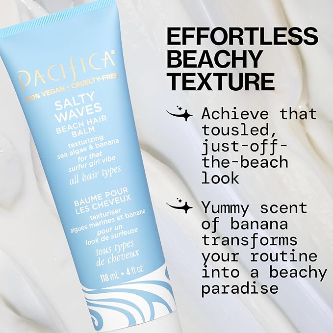 Pacifica Salty Waves Beach Hair Balm by Pacifica for Unisex - 4 oz Balm