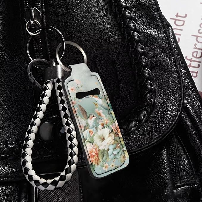 Pensura Chapstick Holder Keychain Fashion 5 Pcs Car Keychain Holder Portable Chapstick Holder Keep from Scratched and Dust