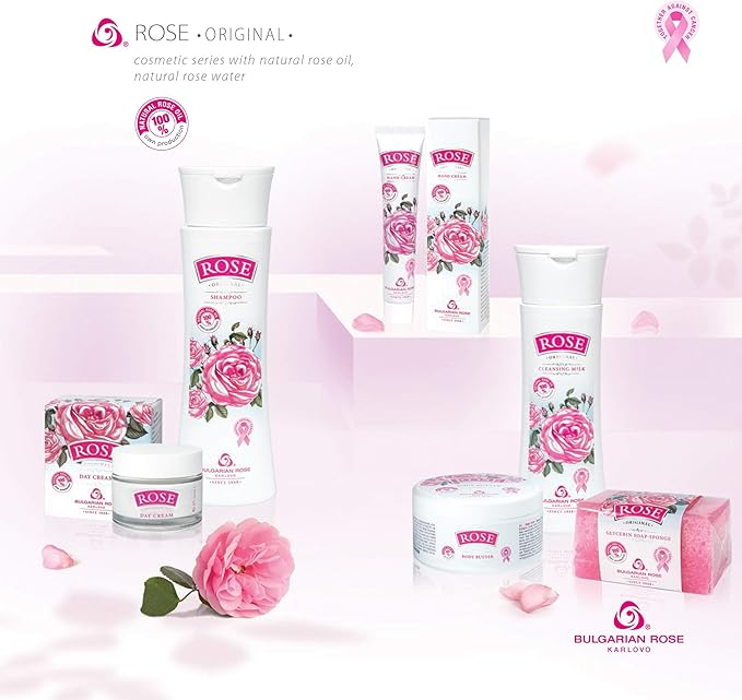 Bulgarian Rose Moisturizing Tonic with Natural Rose Oil, Rose Water Hydrating Toner, Facial Skin Moisturizer Hydrating Natural Cleanser