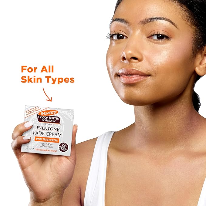 Palmer's Cocoa Butter Formula Eventone Fade Cream, Anti-Dark Spot Fade Cream with Vitamin E and Niacinamide, Helps Reduce Dark Spots & Age Spots, 2.7 Ounce (Pack of 2)