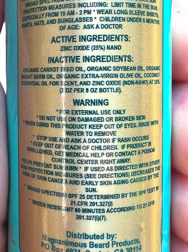 MAGNANIMOUS TANNING OIL W/MINERAL SUNSCREEN SPF15 (100% ALL-NATURAL AND CHEMICAL FREE) THE BEST ALL-NATURAL TANNING OIL WITH MINERAL SUNSCREEN ON PLANET, ZEUS APPROVED!