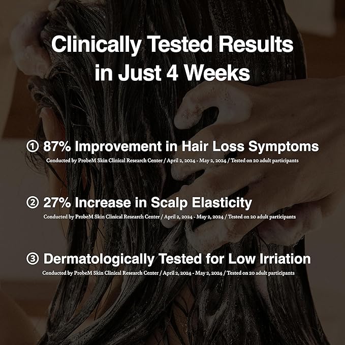 Korean Soybean Shampoo, Hair Loss Relief, Sulfate & Silicone-Free, Deep Scalp Cleanse, Hypoallergenic, Fermented Black Soybean Extract, pH-Balanced, Valentine's Day Gifts for Woman | 500ml