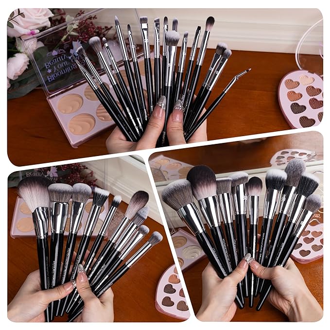 Bueart Design 36Pcs PRO Grade Makeup Brush Set with Super Holder,for discerning beauty enthusiasts&professionals Makeup Artist Crafted for your ultimate instrument for flawless,pro-grade artistry