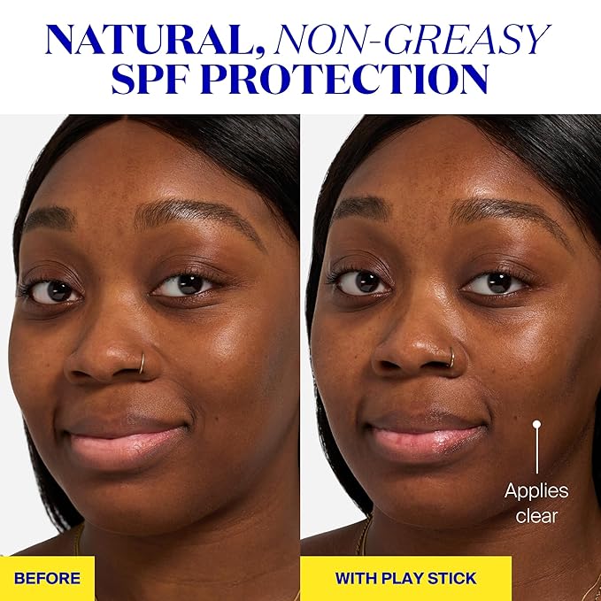 Supergoop! PLAY Everyday Sunscreen Stick SPF 50 - Lightweight, Non-Greasy Formula - Natural Finish - Fragrance Free - Water & Sweat Resistant - All Skin Types - 1.4 fl oz