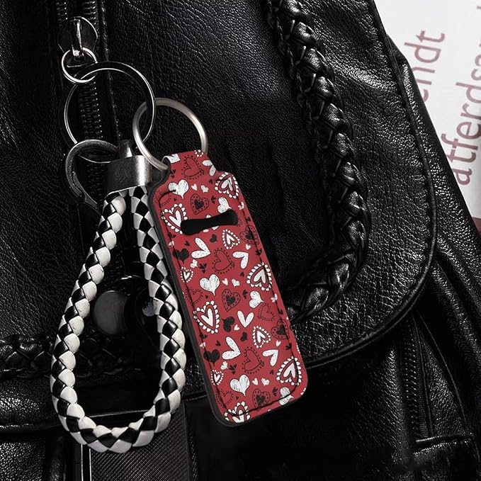 Pensura Chapstick Holder Keychain Fashion 5 Pcs Car Keychain Holder Portable Chapstick Holder Keep from Scratched and Dust