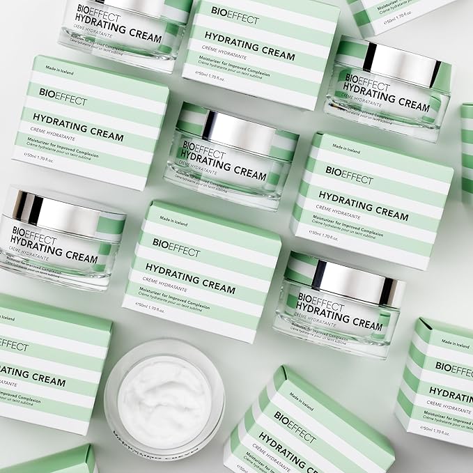 Bioeffect Hydrating Cream Moisturizer | Lightweight Oil-Free Water Cream with Pure Icelandic Water, Hyaluronic Acid & Vitamin E to Smooth & Plump Skin | Fragrance-Free, 50 mL / 1.7 oz