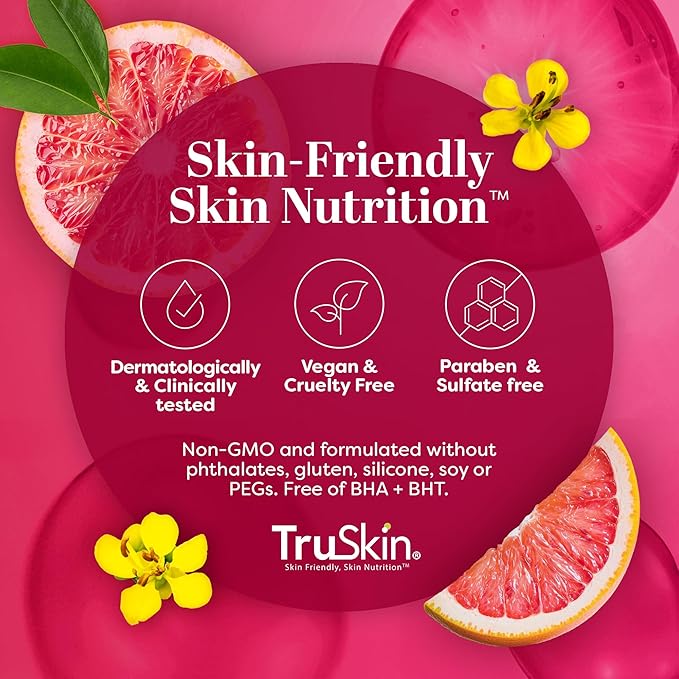 TruSkin Vitamin C Super Serum for Face - Five Skin Benefits in One Serum with Vitamin C, Retinol, Niacinamide, Hyaluronic Acid & Squalane - Brighten, Firm & Smooth the Look of Skin, 2 Fl Oz