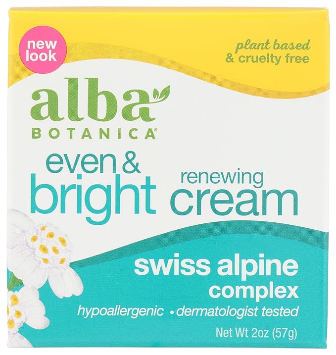 Alba Botanica Even and Bright Renewal Cream 2 Fl. Oz (Packaging May Vary)