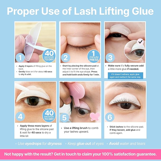 Korean Lash Lift Kit - Eye Brow Lamination Kit Eyelash Perm Kit Eyelash Lift Kit Lash Perm Eyebrow Lamination