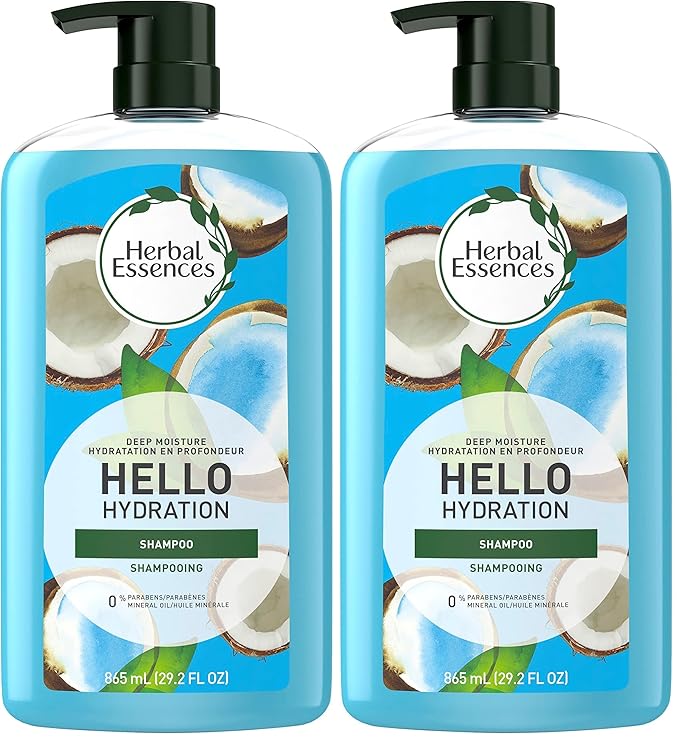 Herbal Essences Hello hydration shampoo shampooing for hair 29.2 FL OZ (Pack of 2)