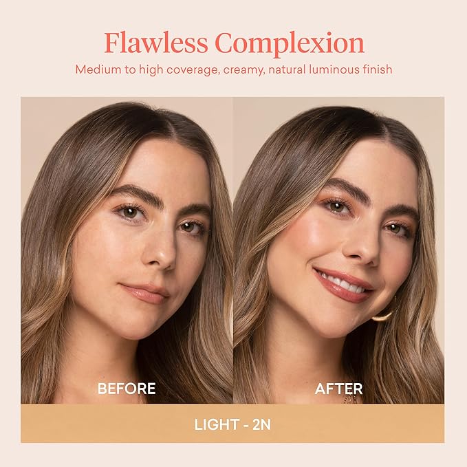 Toty by Sofia Vergara - lumina CC Cream SPF 50+, 100% Mineral Color Correcting Cream - Medium Coverage Foundation & Broad Spectrum Sunscreen for Face - Non Comedogenic - 2N LIGHT BEIGE