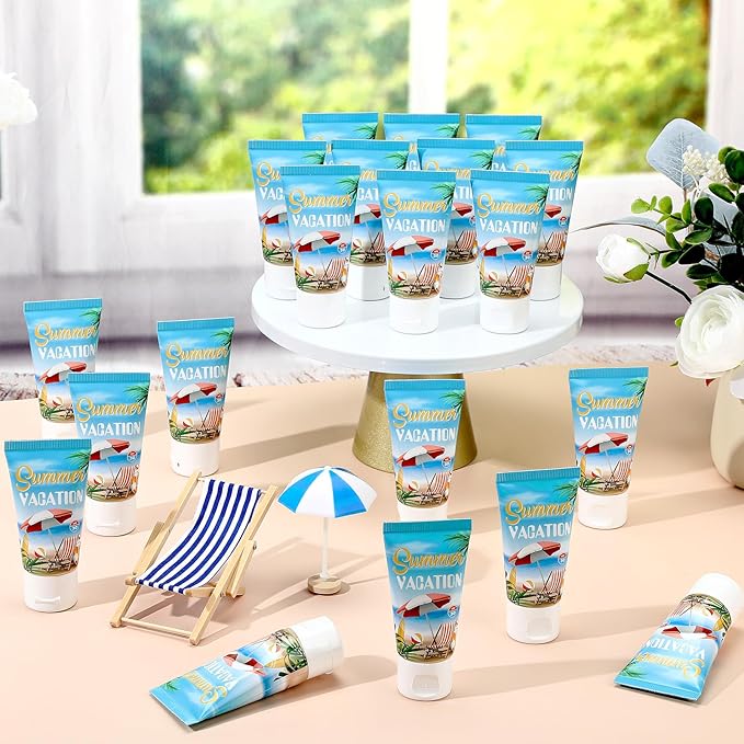 6 Pcs Mini Tinted Sunscreen Bulk for Summer Vacation Party Spf 30 Water Resistant Sunscreen Lotion Bulk 1 oz Travel Size for Thank You Gifts Summer Vacation Party Supplies