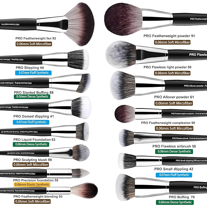 Bueart Design 36Pcs PRO Grade Makeup Brush Set with Super Holder,for discerning beauty enthusiasts&professionals Makeup Artist Crafted for your ultimate instrument for flawless,pro-grade artistry