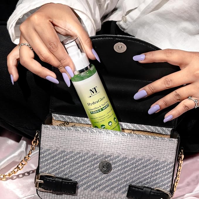 BEMT Hydra Glow Green Tea & Tea Tree Face Toner Mist | Refreshing & Clarifying Facial Spray for Daily Skincare | Lightweight, Non-Sticky Formula (100 ml)