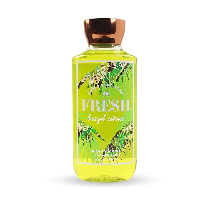 Bath and Body Works Fresh Brazil Citrus Shea and Vitamin E Shower Gel 10 Ounce 2017 Version