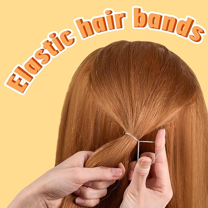 IKOCO Hair Tie Set, 1505 Count Colorful Elastic Hair Rubber Bands with Topsy Tail Hair Tools, Rat Tail Comb and Hair Clips for Women Hair Styling