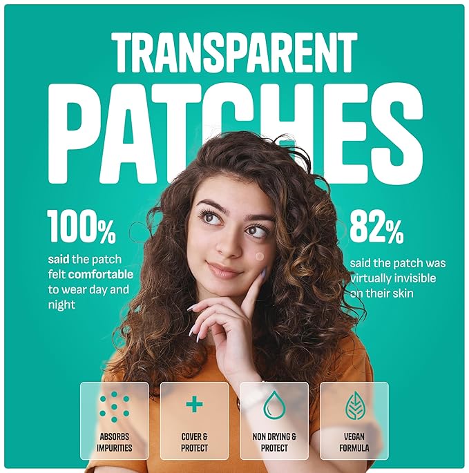 Pimple Patches for Face – Day & Night Acne Patches for Fast Healing, Skin Clarity – Invisible Hydrocolloid Patches, Waterproof Spot Treatment – All Skin Types Zit Patches of 60/120/180