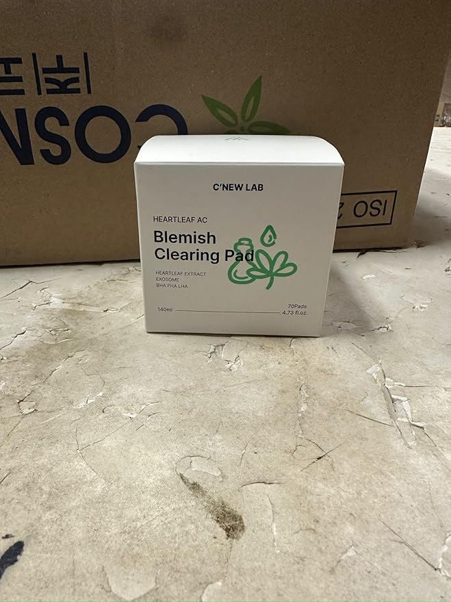 C’NEW LAB Heartleaf AC Blemish Clearing Pad (70 pads) | Blackhead & Exfoliating Facial Pads for Smooth Skin | Heartleaf Extract, Heartleaf Exosome, Allantoin, PHA, Korean Skin Care