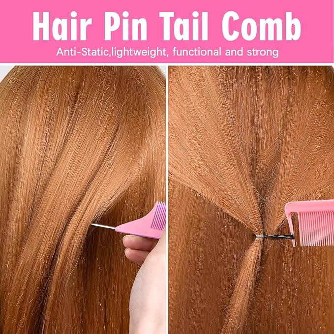 IKOCO Hair Tie Set, 1505 Count Colorful Elastic Hair Rubber Bands with Topsy Tail Hair Tools, Rat Tail Comb and Hair Clips for Women Hair Styling