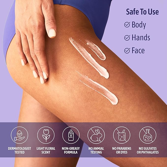 NATURE WELL Collagen Peptide Cream for Face, Body & Hands – Firming Moisturizer for Crepey Skin, Anti-Aging Hydrating Lotion for Dry Skin, Smooths Wrinkles & Boosts Elasticity, Non-Greasy, 10 Oz