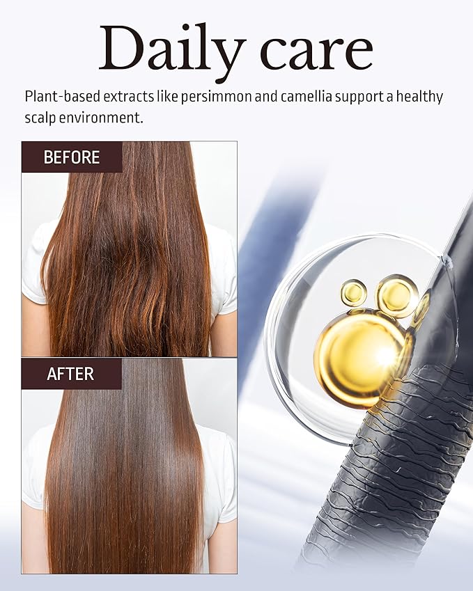 Milk Protein Intensive Shampoo - Korean Volumizing and Hair Loss Relief Perfume Shampoo for Damaged Hair - Subtle Verbena Lavender Scent - pH5.5 Scalp Purifying, 16.9 fl.oz.