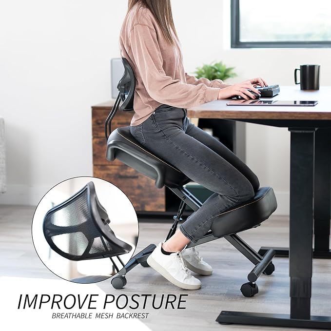 VIVO DRAGONN DN-CH Kneeling Chair, Metal, Black, One Size Fits All