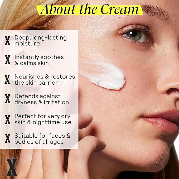 Untoxicated Moisturizing Cream - Facial Moisturizer & Body Cream for Sensitive Skin and NEA Approved for Eczema Relief - Ceramides & Hyaluronic Acid with No Common Irritants