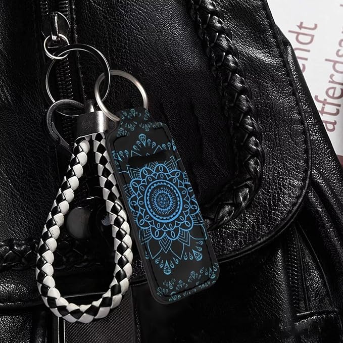 Pensura Chapstick Holder Keychain Fashion 5 Pcs Car Keychain Holder Portable Chapstick Holder Keep from Scratched and Dust