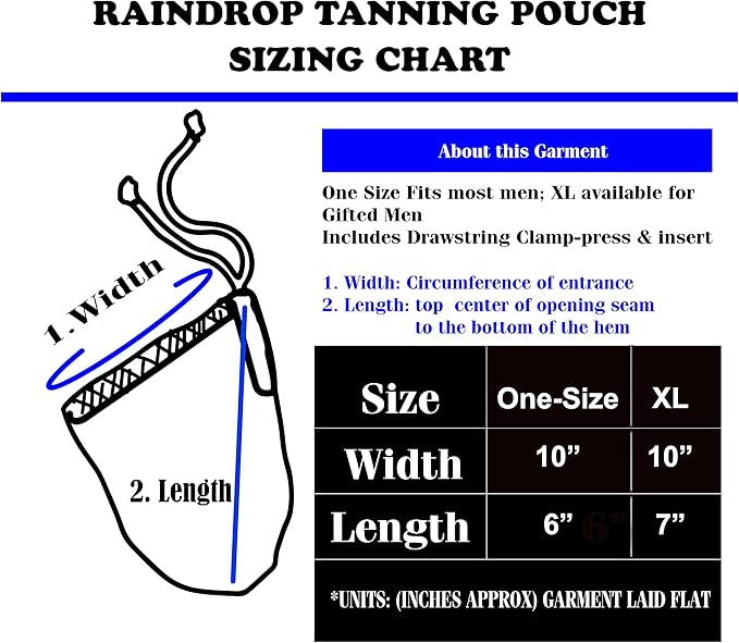 Men's Tanning Pouch Sun Protection, Tanning Cover for Men