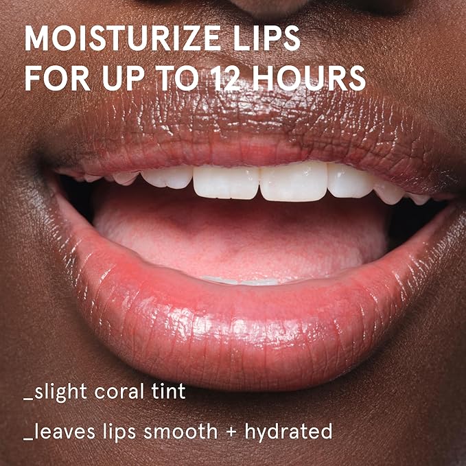 Glossier Balm Dotcom Hydrating Tinted Lip Balm - Universal Salve, Up to 12Hr Moisture for Dry Lips, Cuticles & Skin - Lanolin, Beeswax & Castor Oil - Wild Fig, Honeyed Scent Coral Tint, 15ml